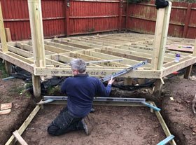 wooden garden decking colchester