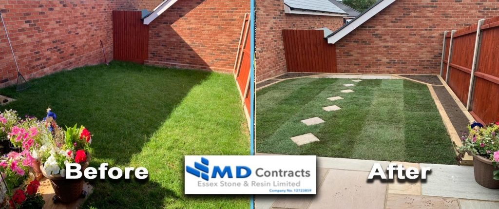 Patio and Landscaping in Long Melford Sudbury.